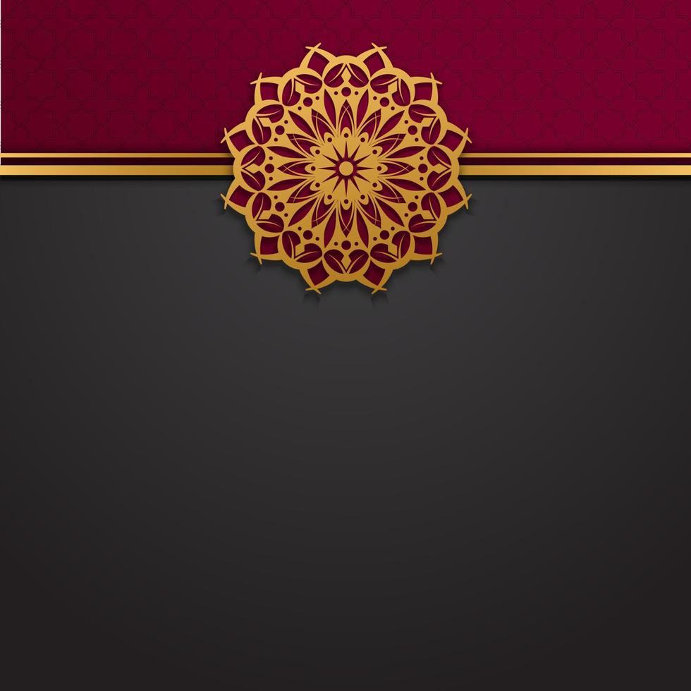 Luxury background, with mandala ornaments vector