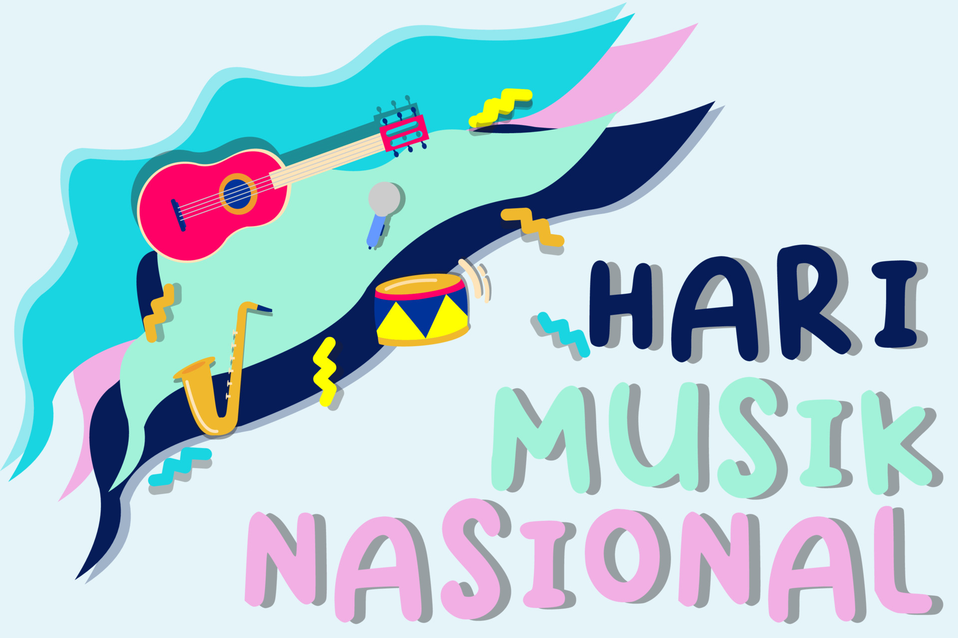 Hari musik nasional 21 juni 6954478 Vector Art at Vecteezy