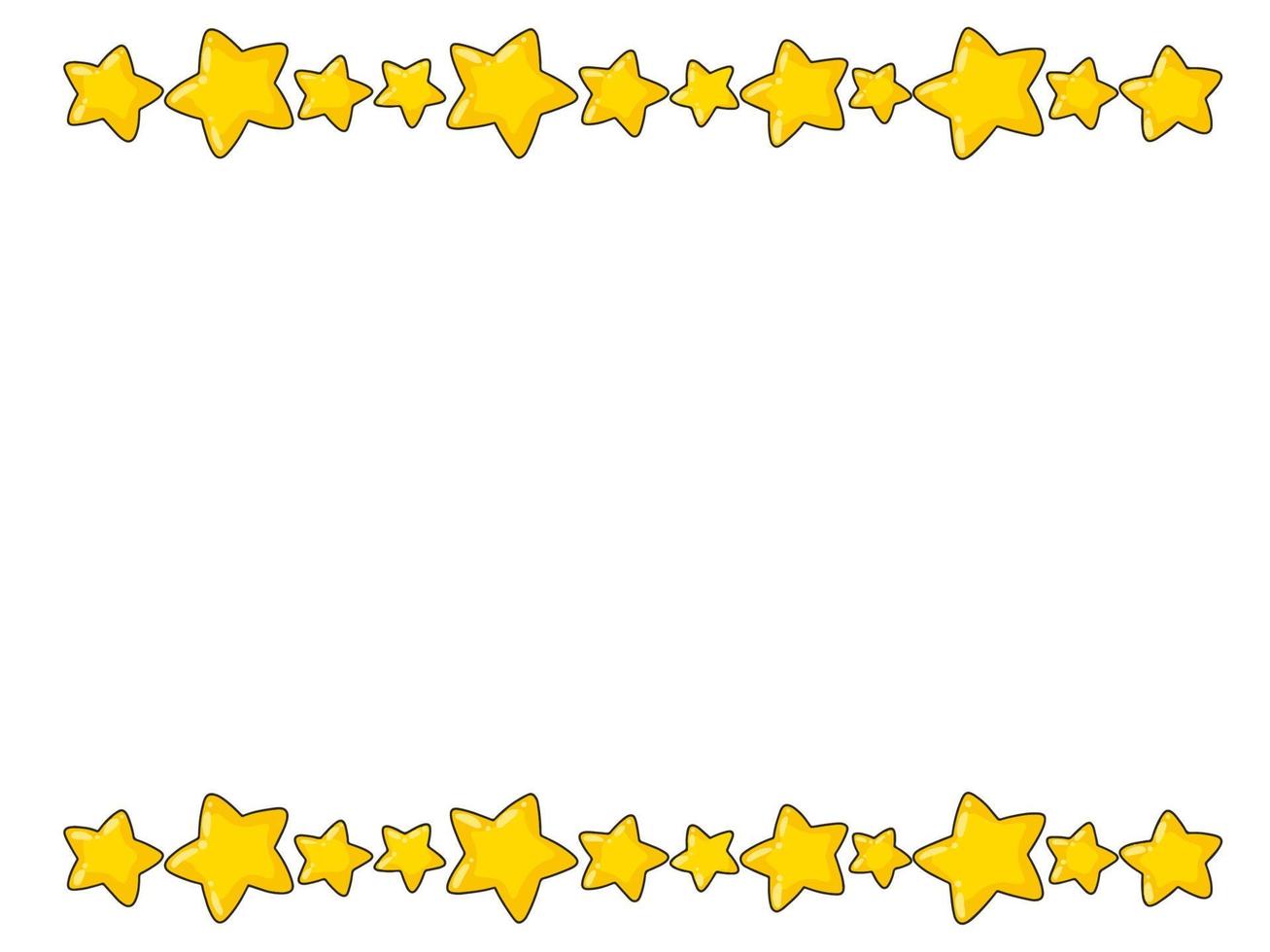 hermoso marco de estrella. elemento de diseño para tarjetas de felicitación, invitación de boda, cumpleaños. ilustración vectorial aislado sobre fondo blanco. vector