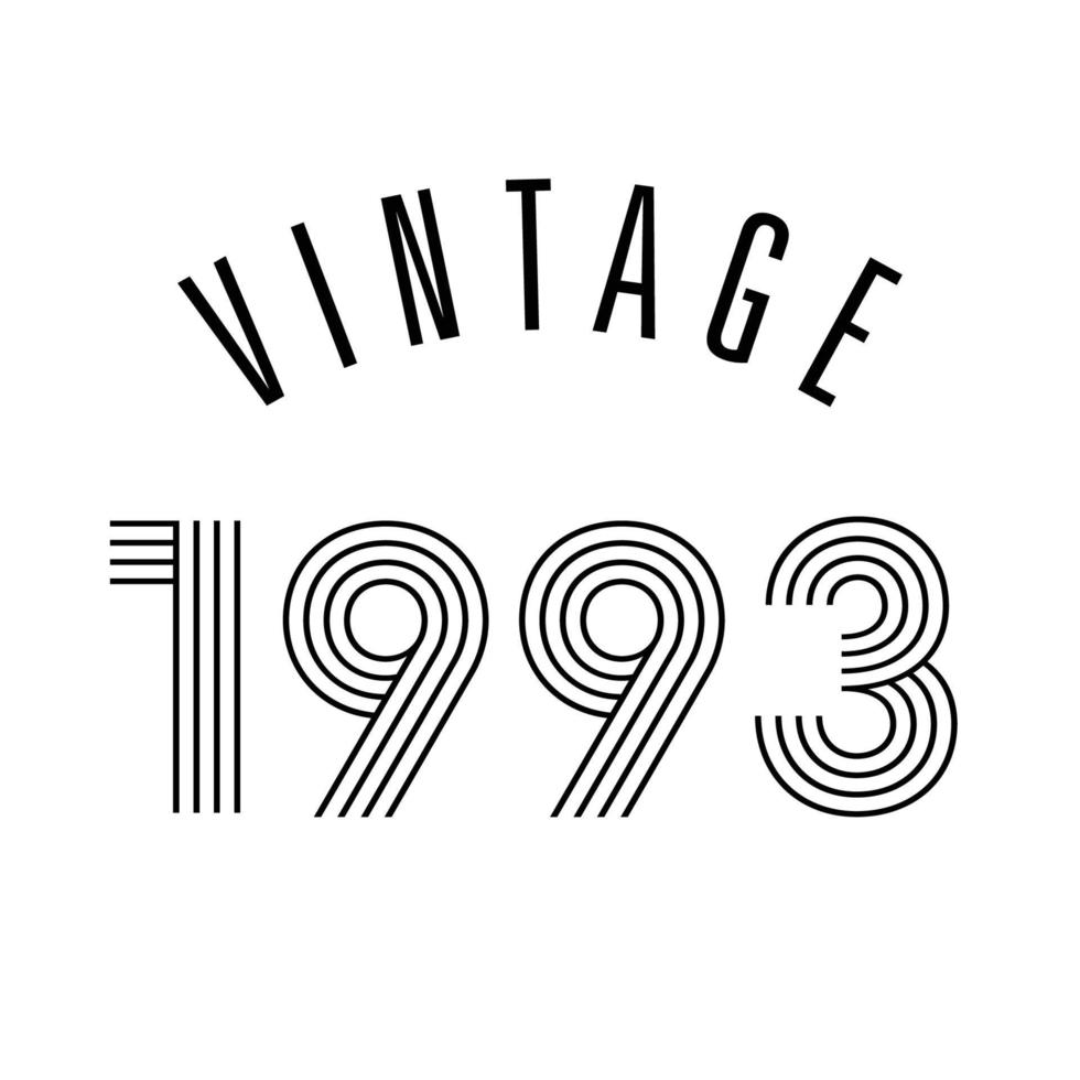 1993 vintage retro t shirt design vector