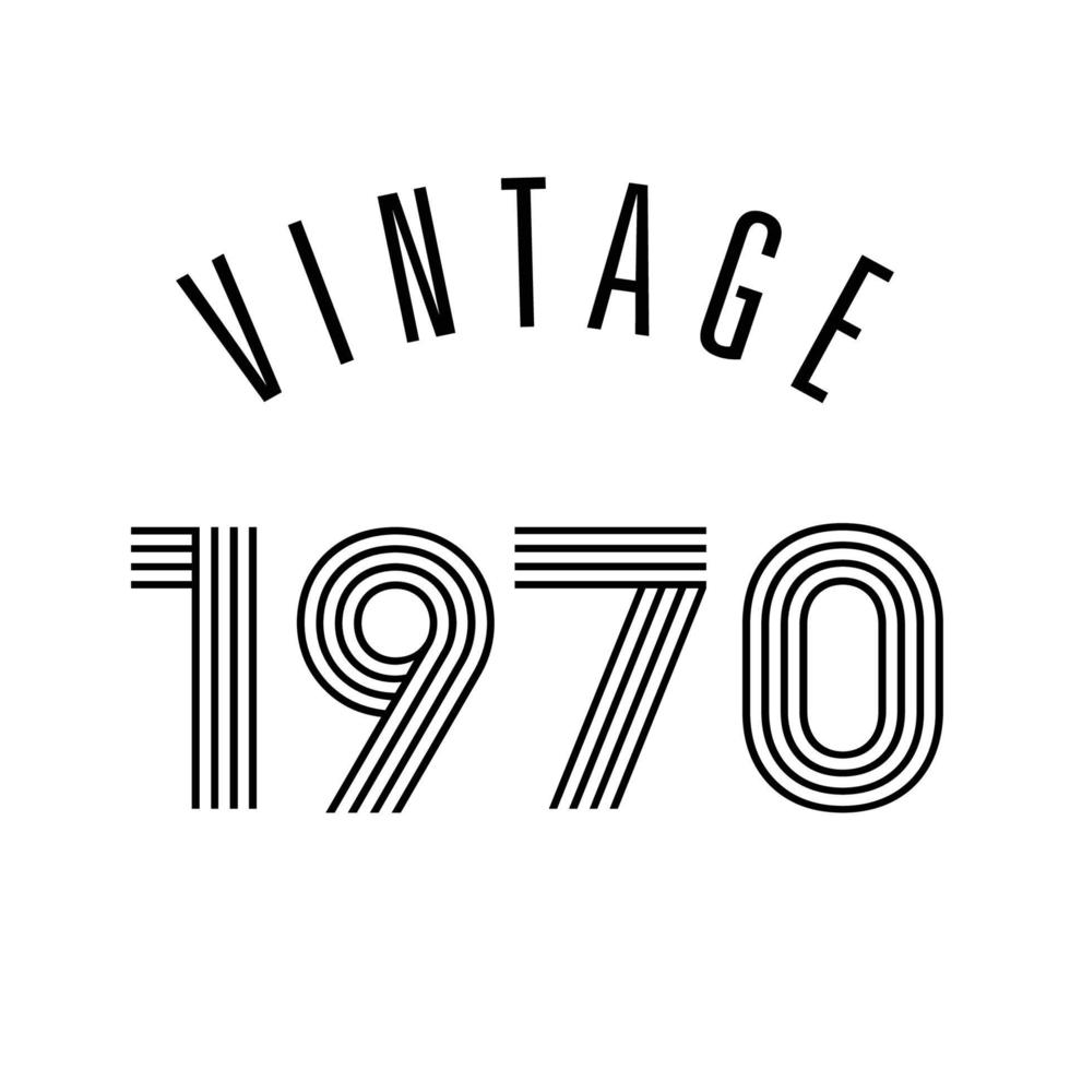 1970 vintage retro t shirt design vector