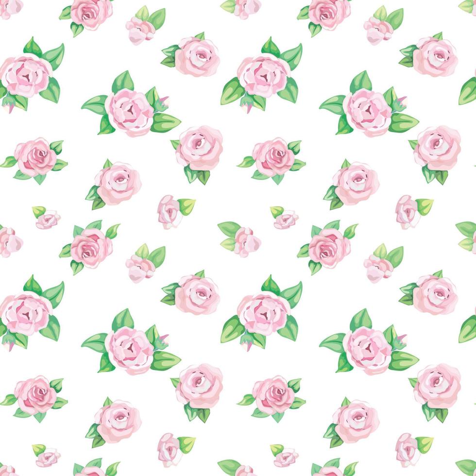Beautiful seamless flower pattern background. Vector illustration.