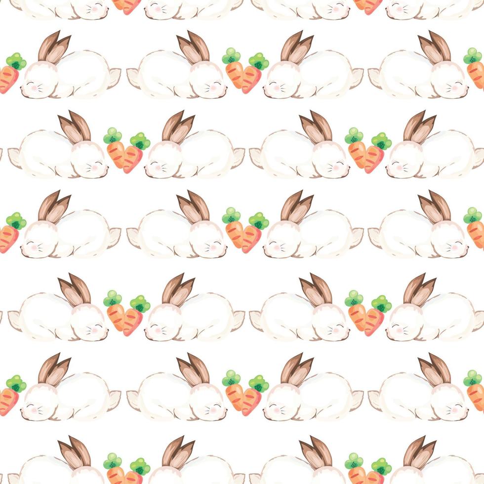 Happy Easter seamless pattern background. Vector illustration.