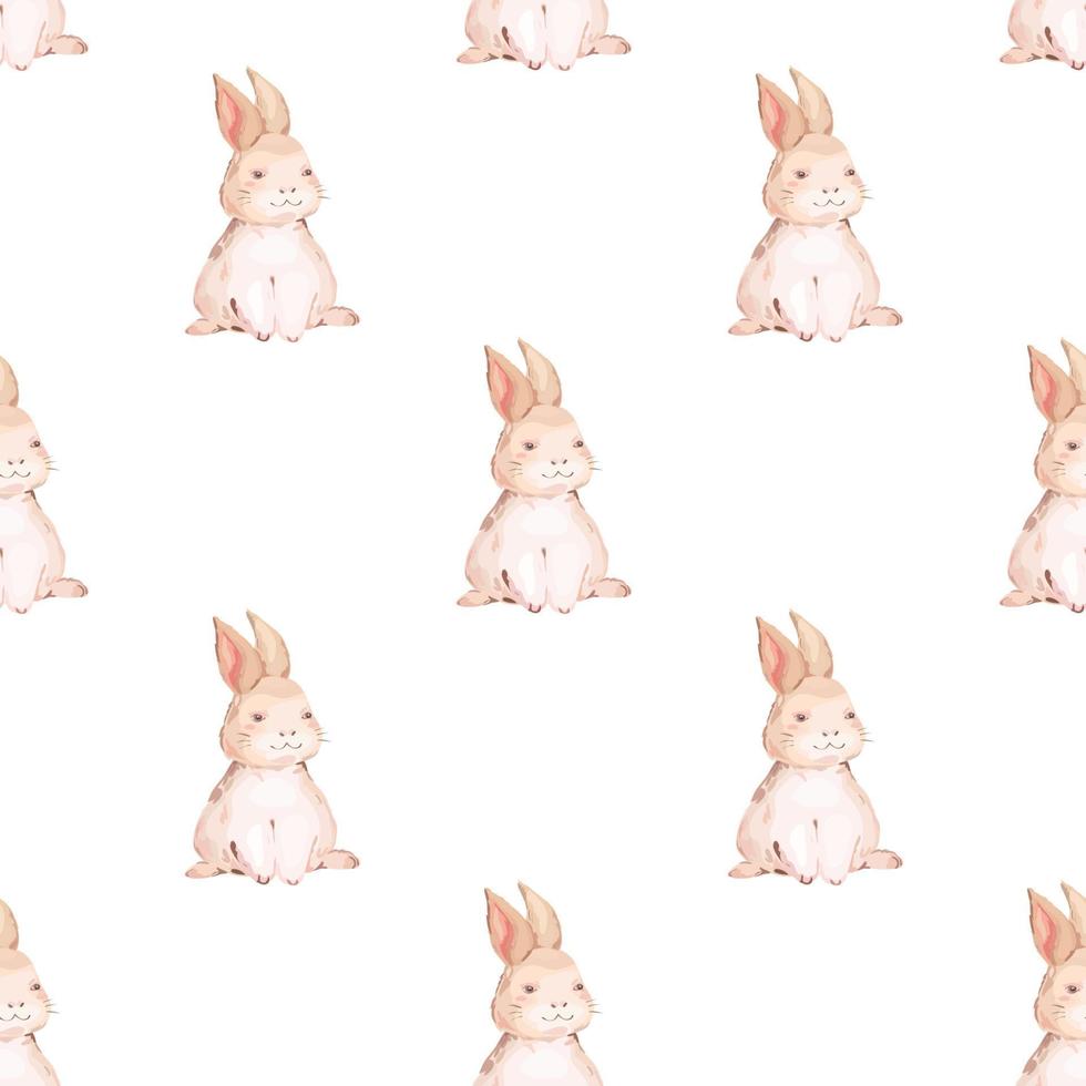 Happy Easter seamless pattern background. Vector illustration.