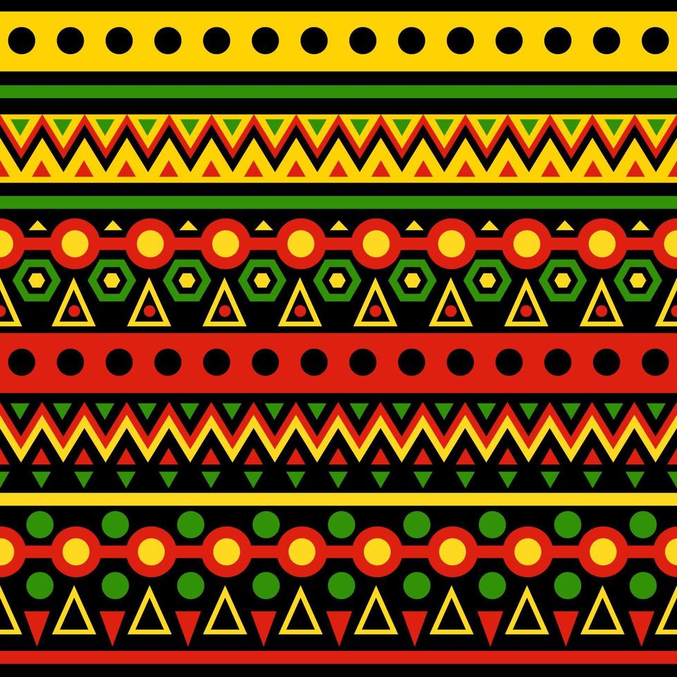 seamless, patrón, pan, africano, color vector