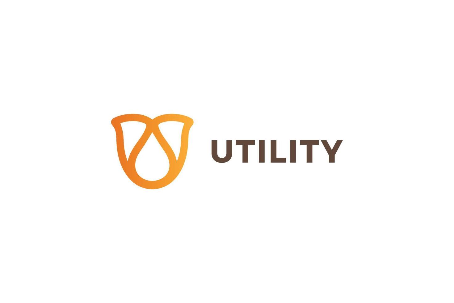 Letter U business logo design vector