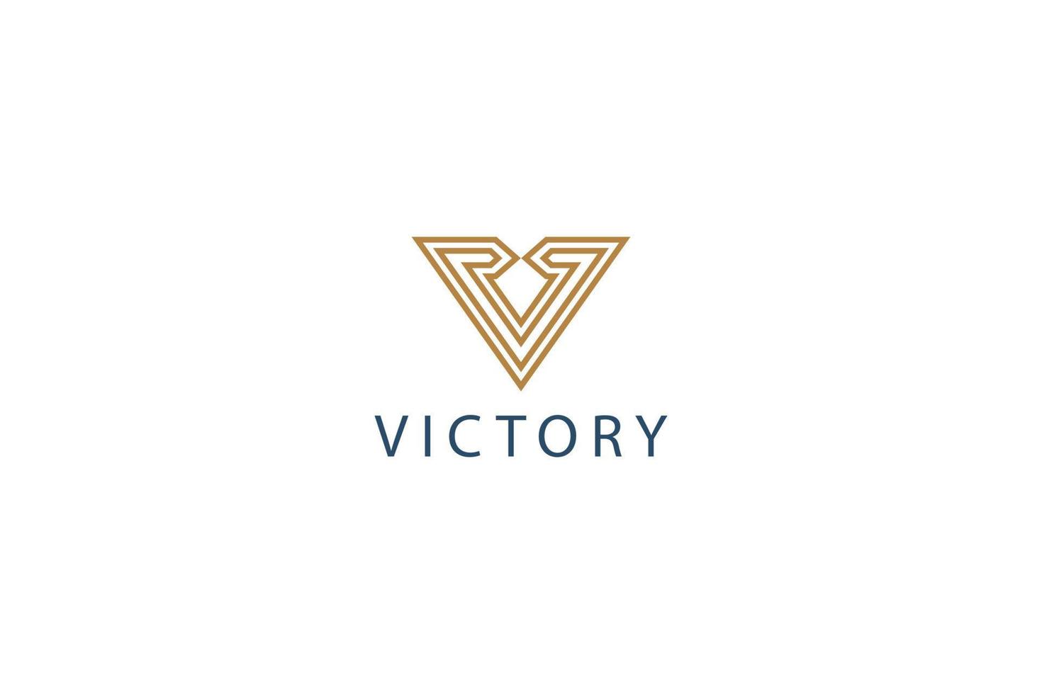 Letter V simple and line art creative business logo design vector