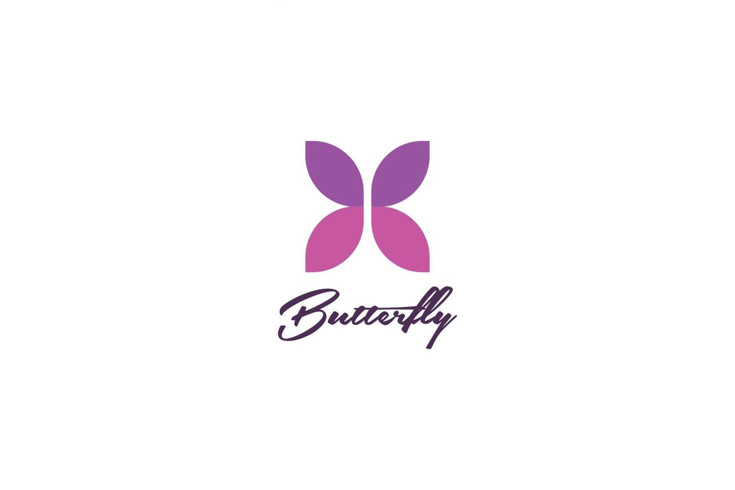 Awesome Butterfly wings logo design vector