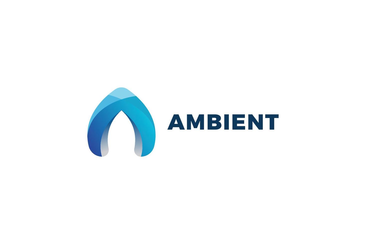 Letter A business logo design vector