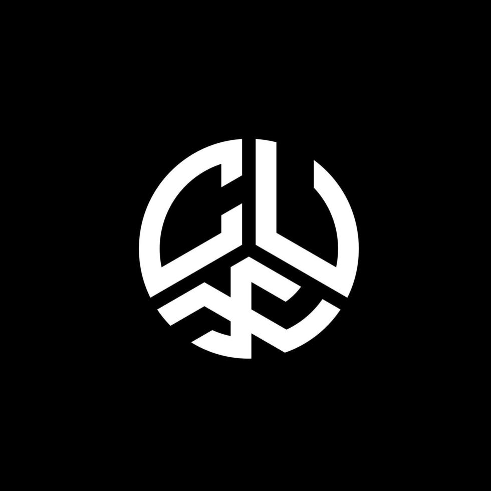 CUX letter logo design on white background. CUX creative initials letter logo concept. CUX letter design. vector