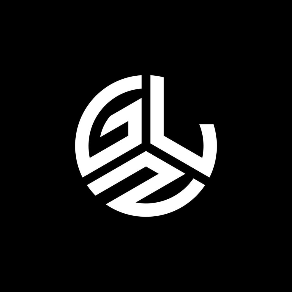 GLZ letter logo design on white background. GLZ creative initials letter logo concept. GLZ letter design. vector