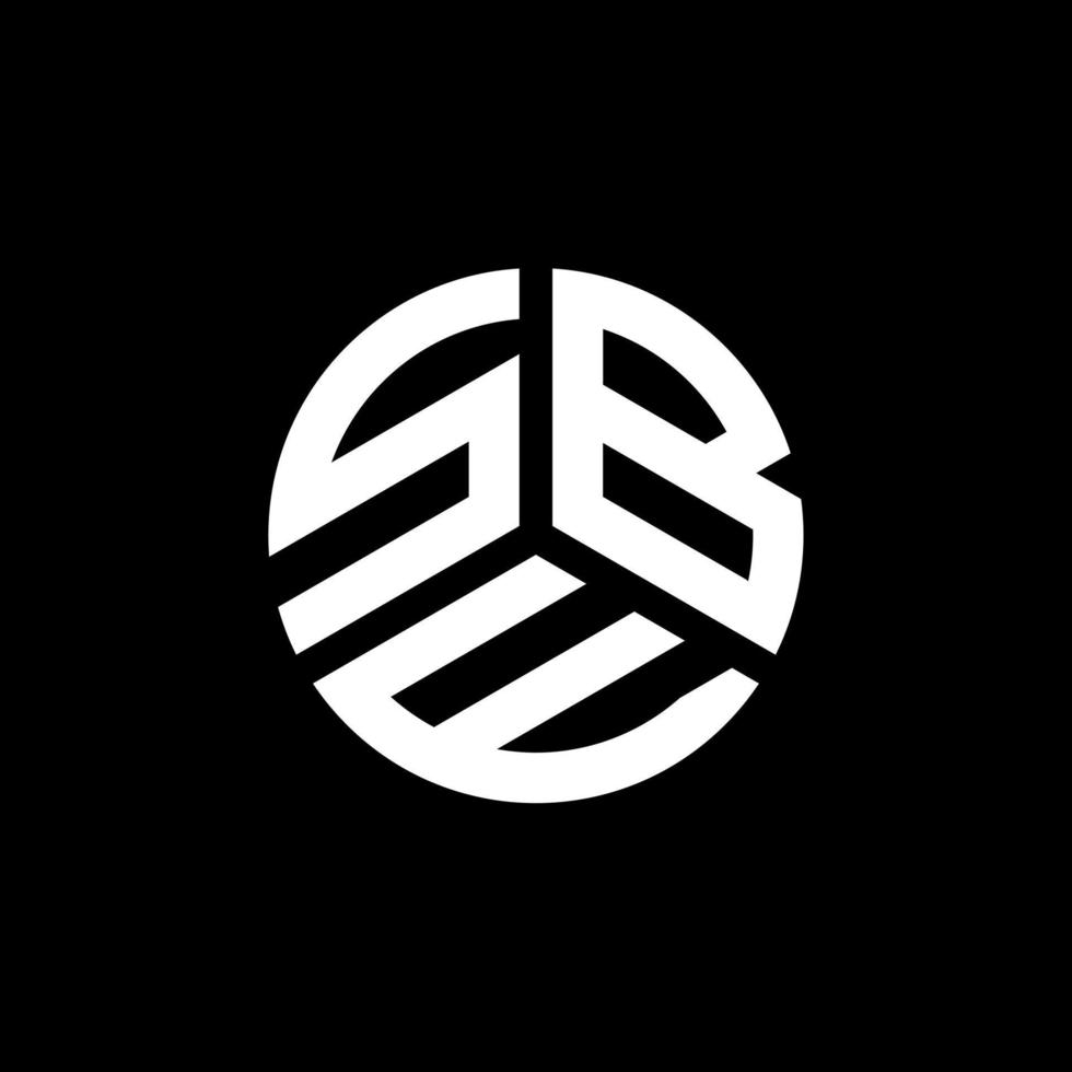 SBE letter logo design on black background. SBE creative initials letter logo concept. SBE letter design. vector