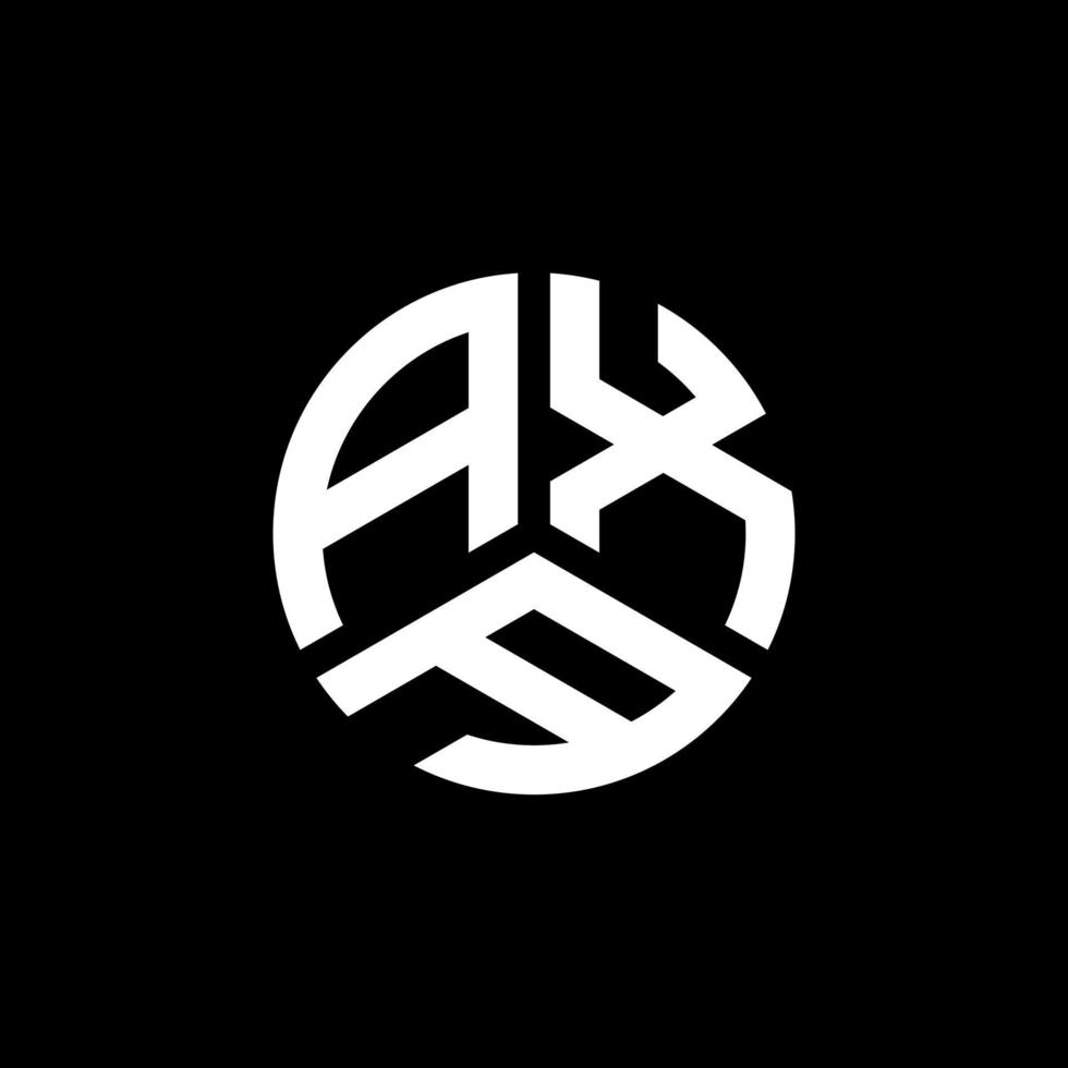 AXA letter logo design on white background. AXA creative initials letter logo concept. AXA letter design. vector