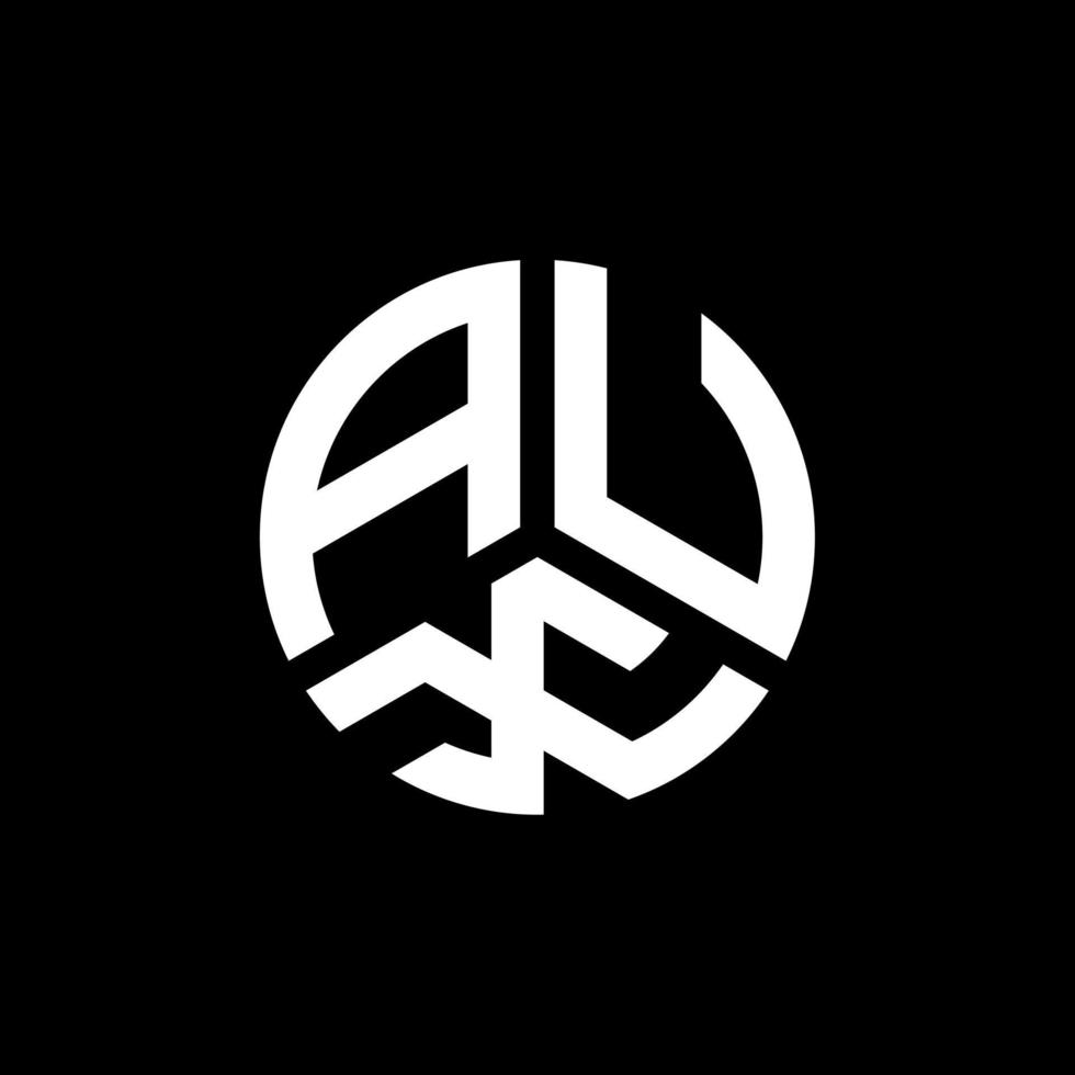 diseño de logotipo de letra aux sobre fondo blanco. concepto de logotipo de letra de iniciales creativas aux. diseño de letras auxiliares. vector