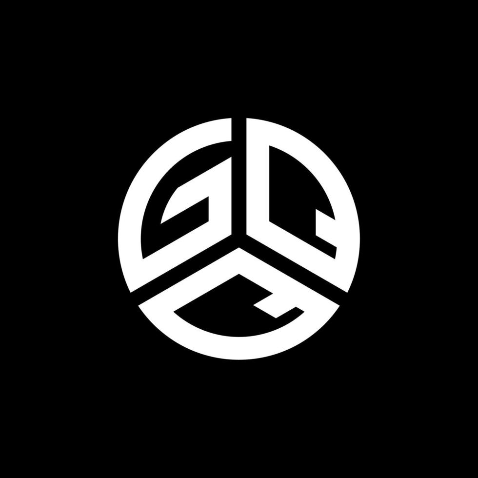 GQQ letter logo design on white background. GQQ creative initials letter logo concept. GQQ letter design. vector