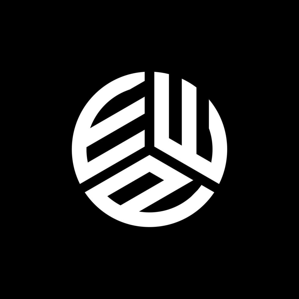 diseño de logotipo de letra ewp sobre fondo blanco. concepto de logotipo de letra de iniciales creativas de ewp. diseño de letras ep. vector