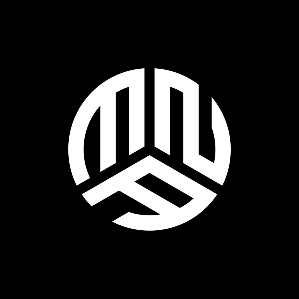 MNA letter logo design on black background. MNA creative initials letter logo concept. MNA letter design. vector