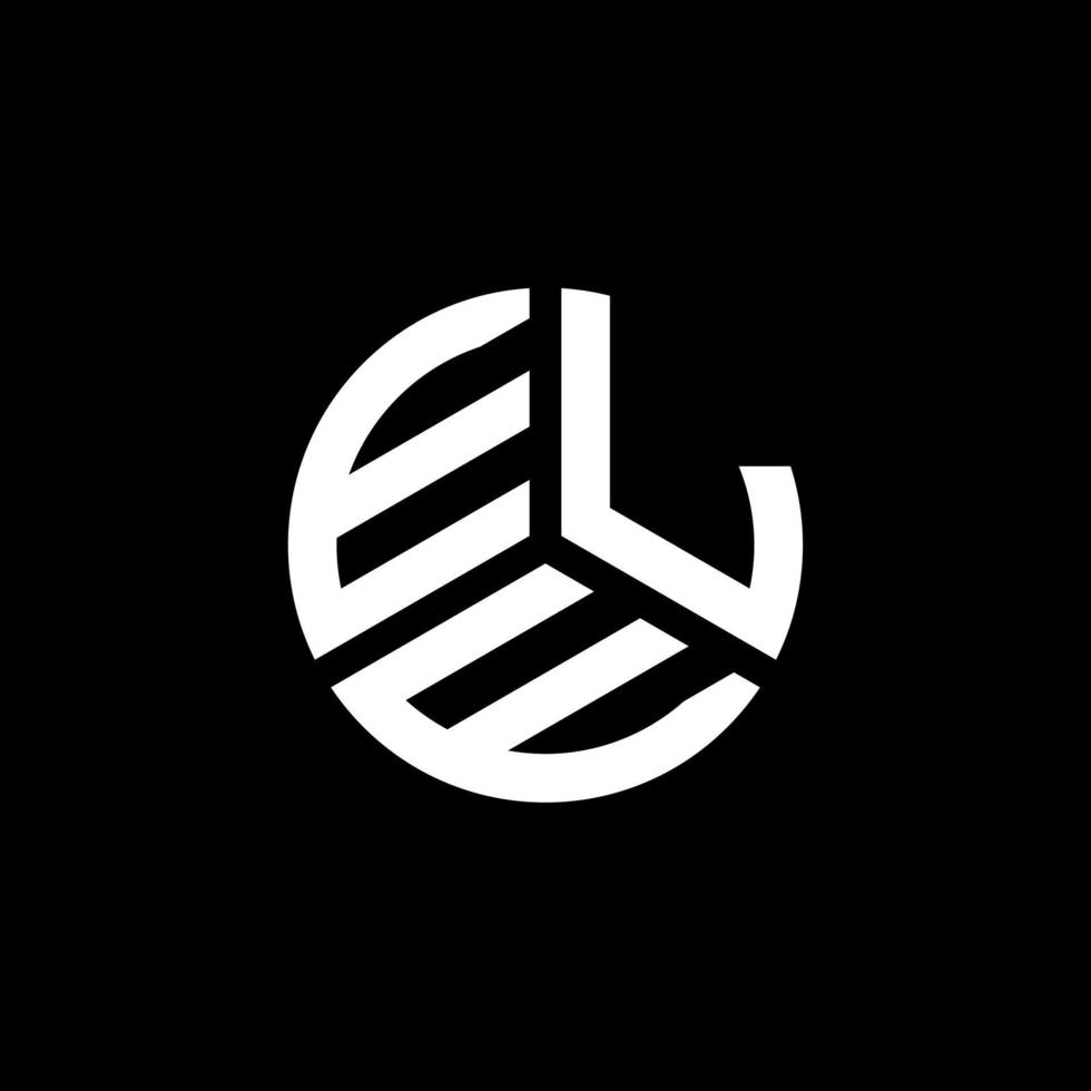 ELE letter logo design on white background. ELE creative initials letter logo concept. ELE letter design. vector