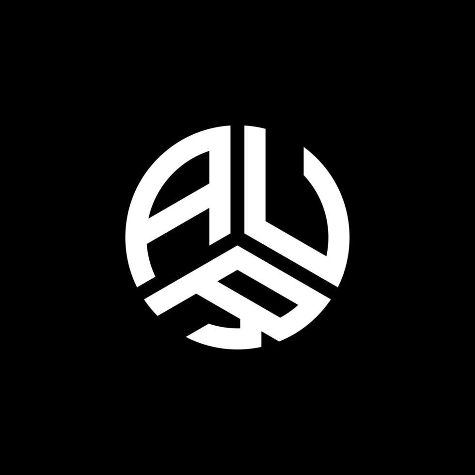 AUR letter logo design on white background. AUR creative initials letter logo concept. AUR letter design. vector