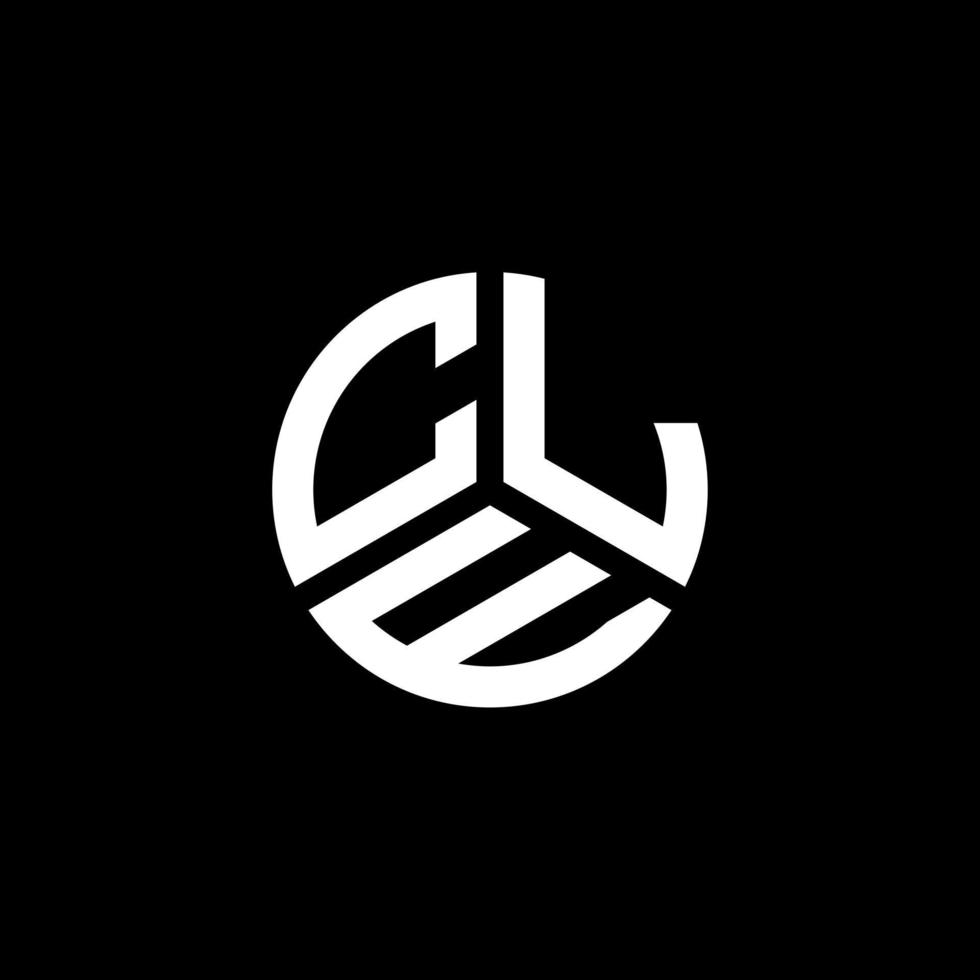 CLE letter logo design on white background. CLE creative initials letter logo concept. CLE letter design. vector