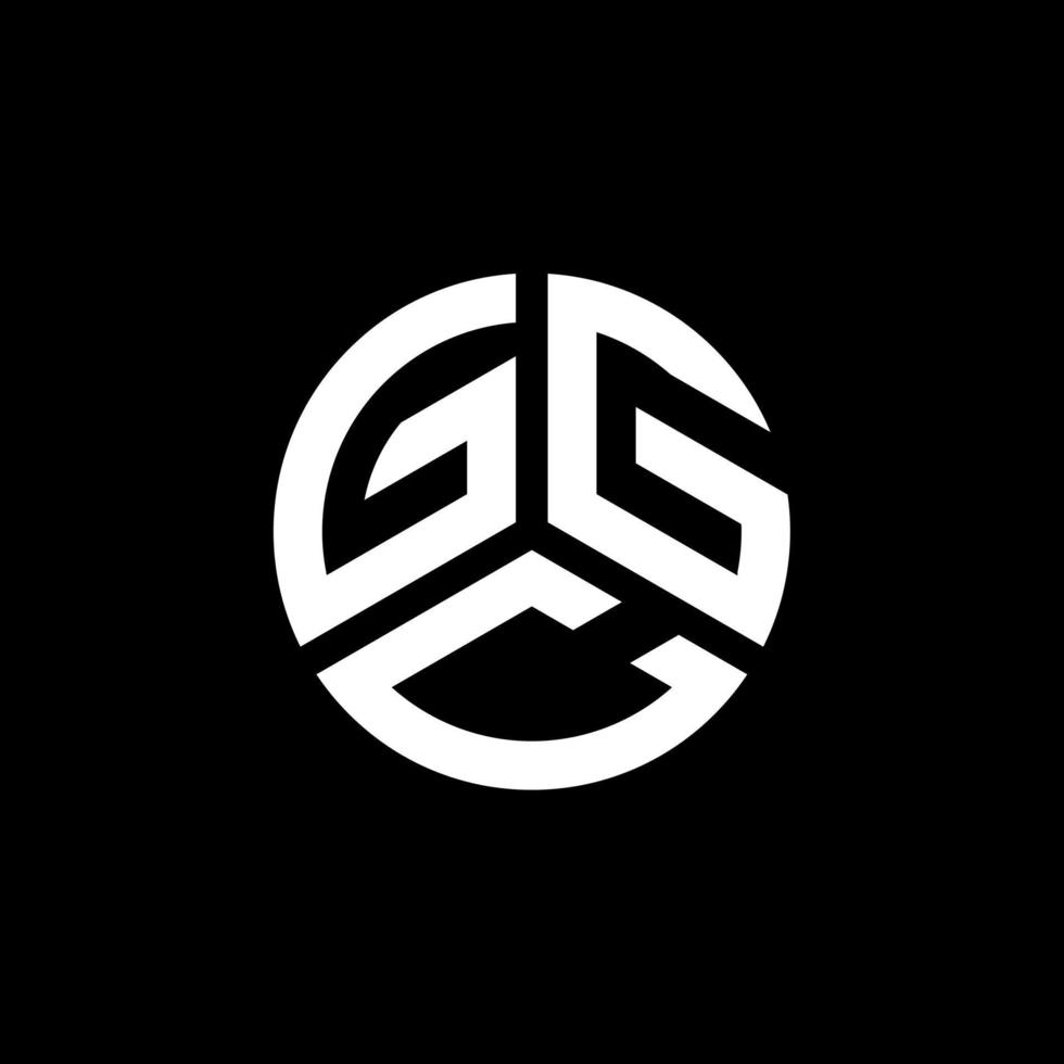 GGC letter logo design on white background. GGC creative initials letter logo concept. GGC letter design. vector