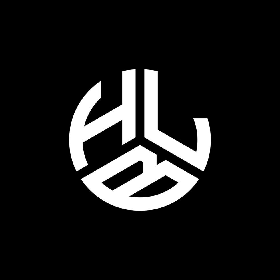 diseño de logotipo de letra hlb sobre fondo blanco. concepto de logotipo de letra de iniciales creativas hlb. diseño de letras hlb. vector