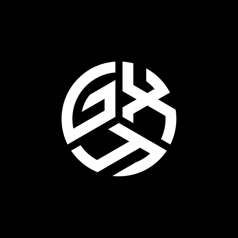 GXY letter logo design on white background. GXY creative initials letter logo concept. GXY letter design. vector