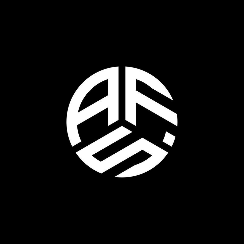 AFS letter logo design on white background. AFS creative initials letter logo concept. AFS letter design. vector