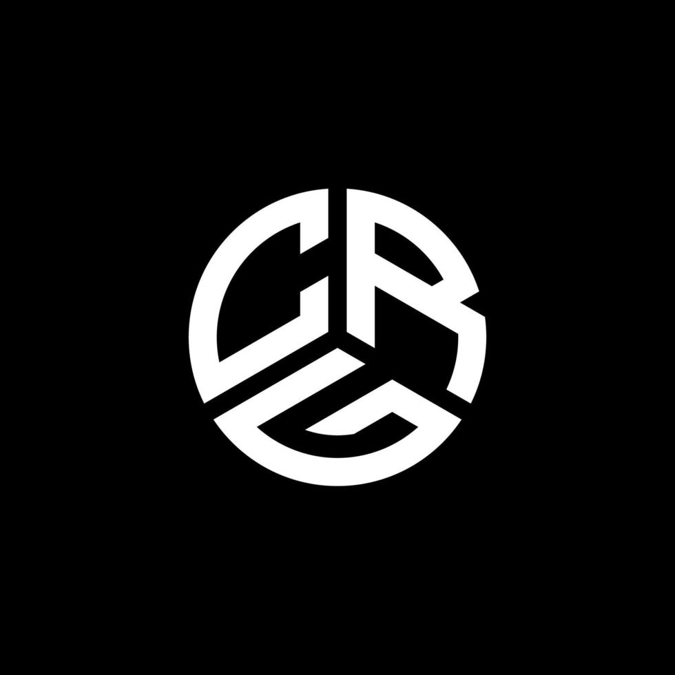 CRG letter logo design on white background. CRG creative initials letter logo concept. CRG letter design. vector