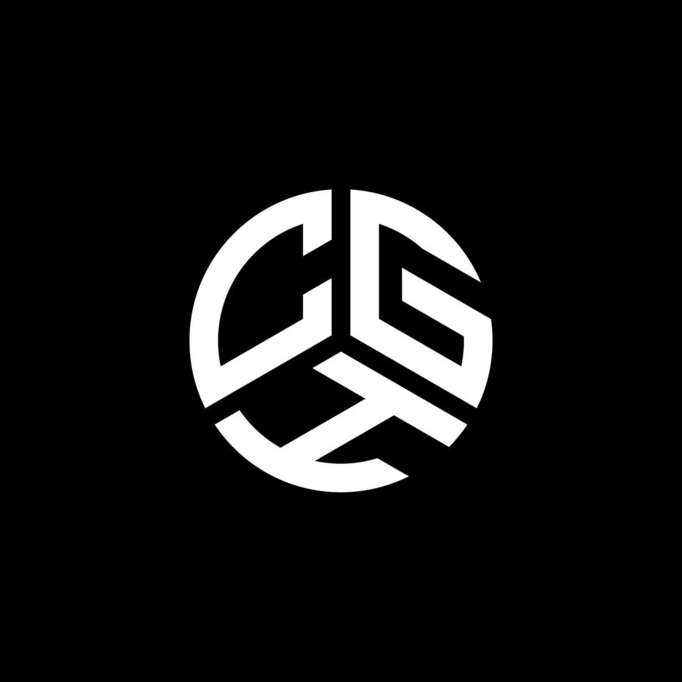 CGH letter logo design on white background. CGH creative initials letter logo concept. CGH letter design. vector
