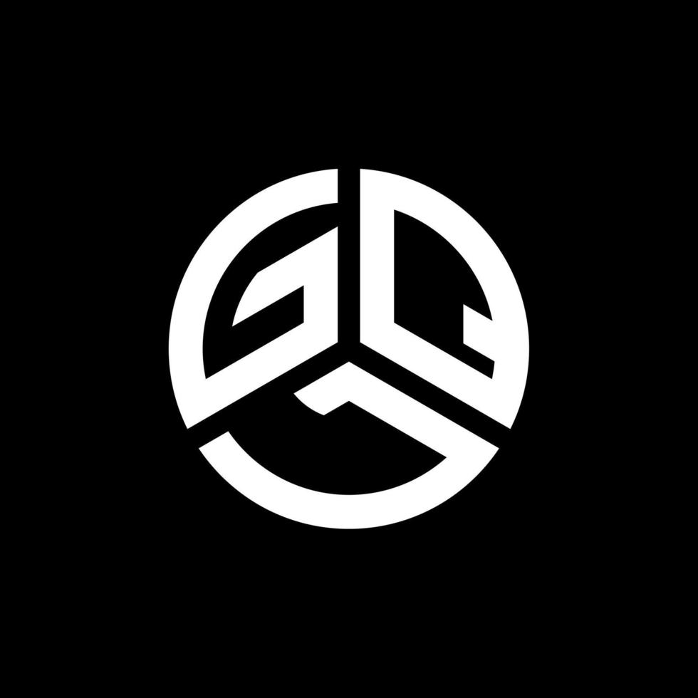 diseño de logotipo de letra gql sobre fondo blanco. concepto de logotipo de letra de iniciales creativas gql. diseño de letras gql. vector