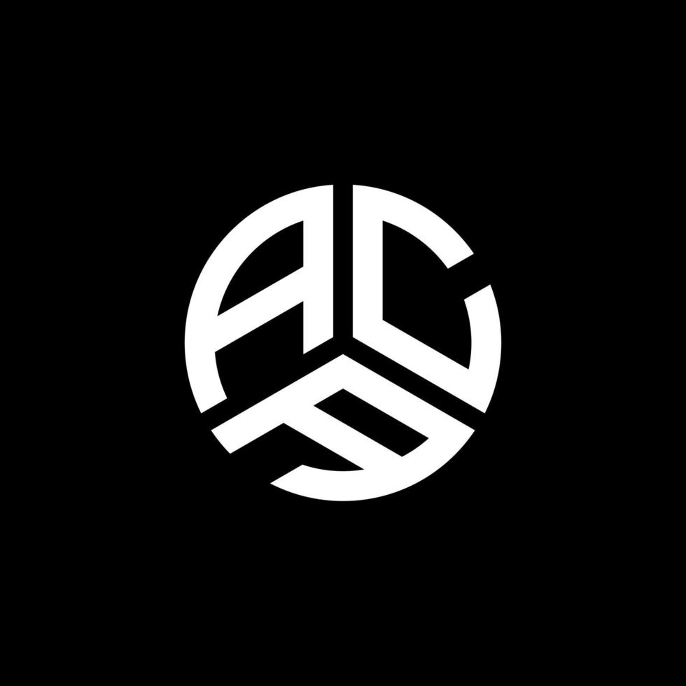 ACA letter logo design on white background. ACA creative initials letter logo concept. ACA letter design. vector