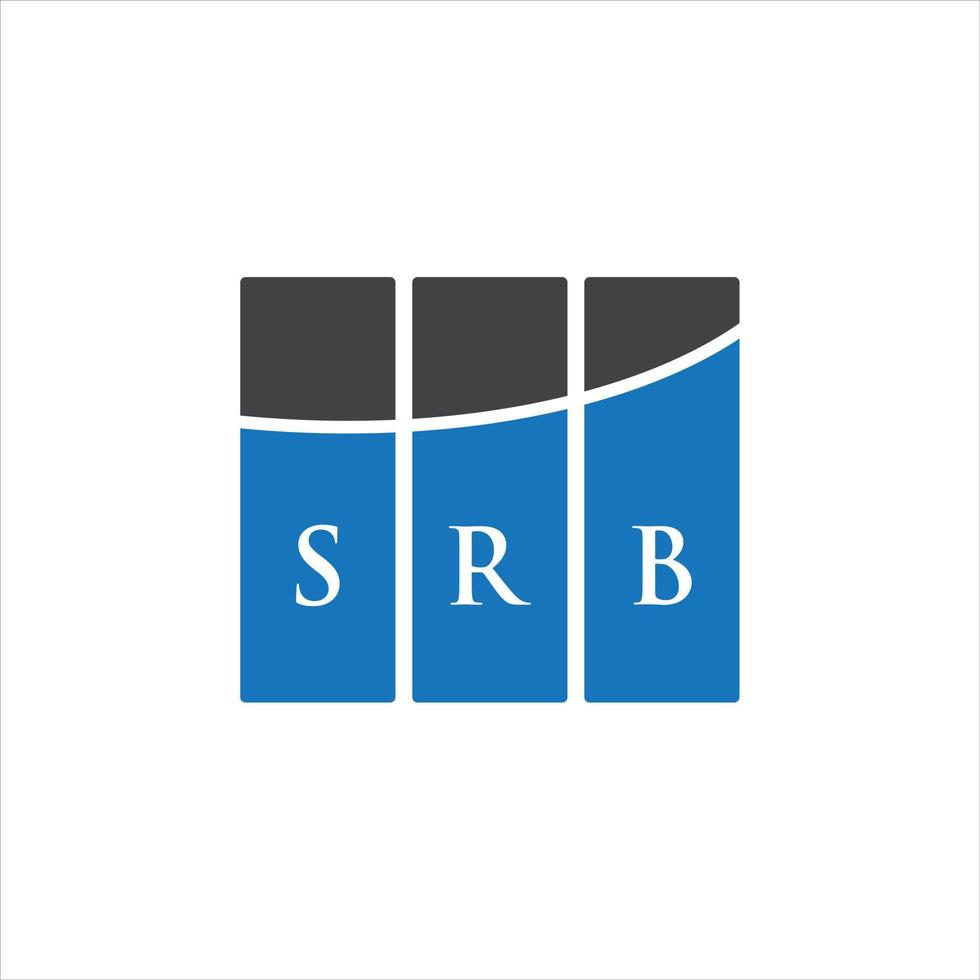 diseño de logotipo de letra srb sobre fondo blanco. concepto de logotipo de letra de iniciales creativas srb. diseño de letra srb. vector