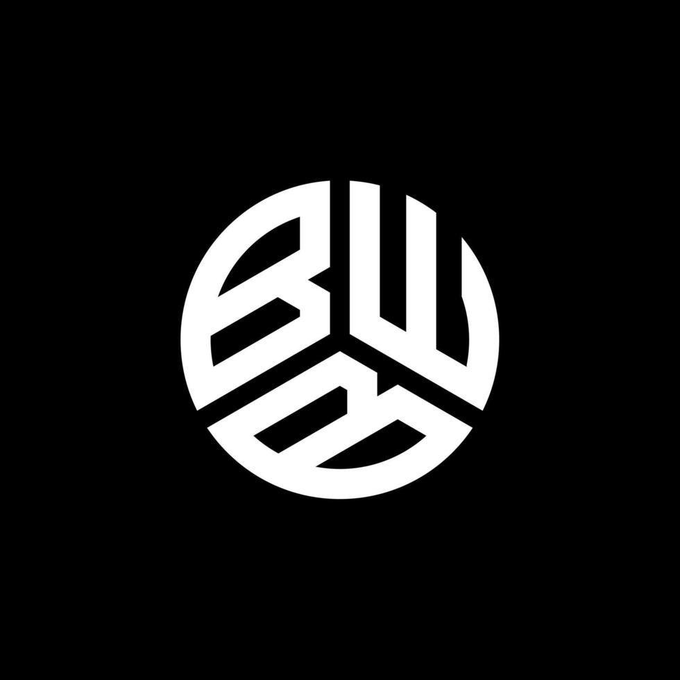 BWB letter logo design on white background. BWB creative initials letter logo concept. BWB letter design. vector