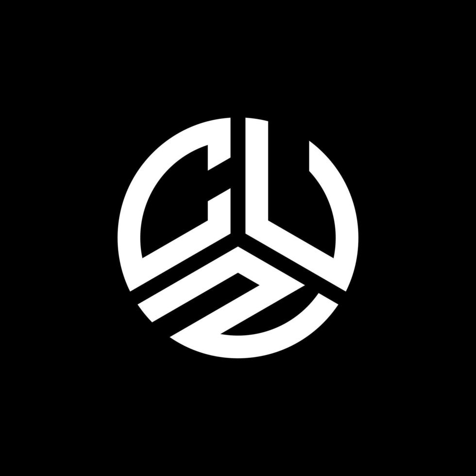 CUZ letter logo design on white background. CUZ creative initials letter logo concept. CUZ letter design. vector