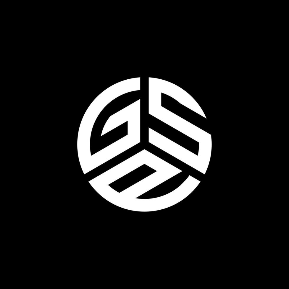 GSP letter logo design on white background. GSP creative initials letter logo concept. GSP letter design. vector