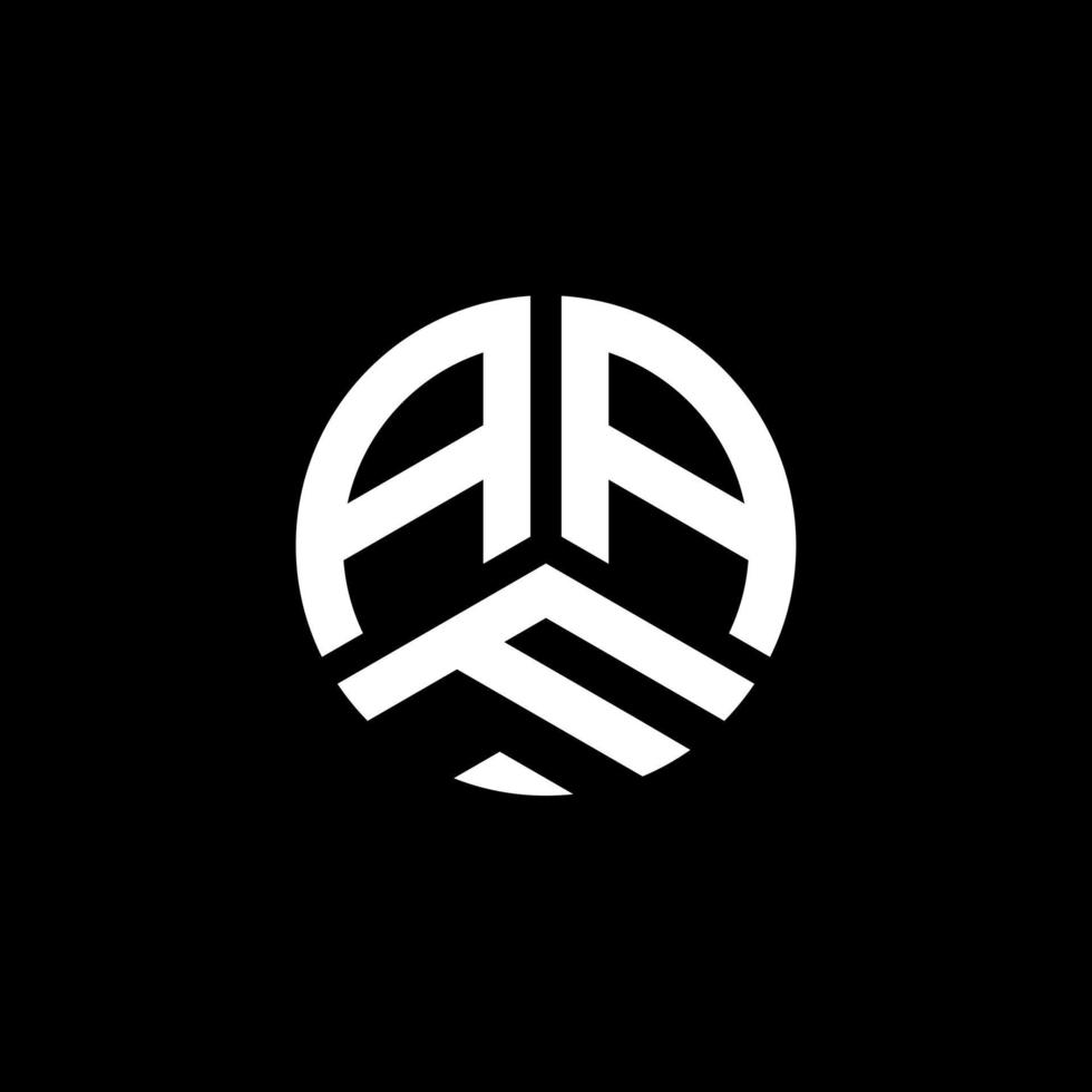 AAF letter logo design on white background. AAF creative initials letter logo concept. AAF letter design. vector