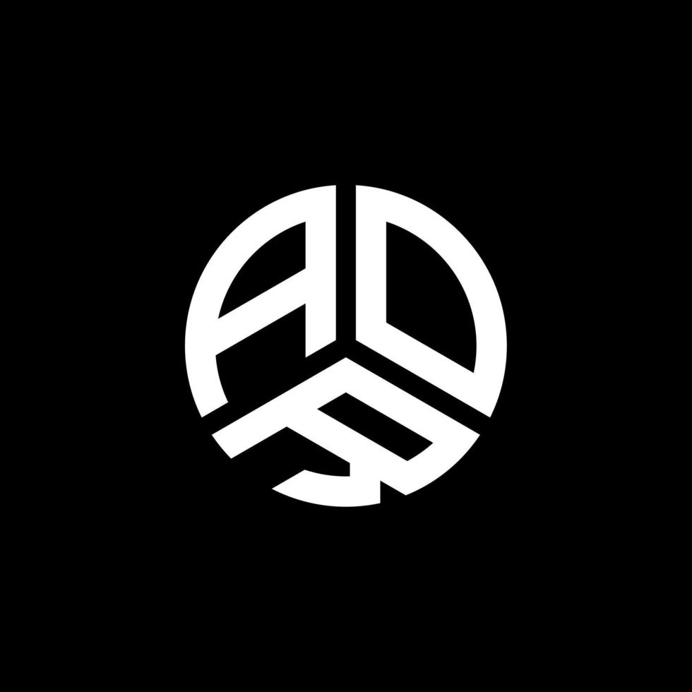 AOR letter logo design on white background. AOR creative initials letter logo concept. AOR letter design. vector