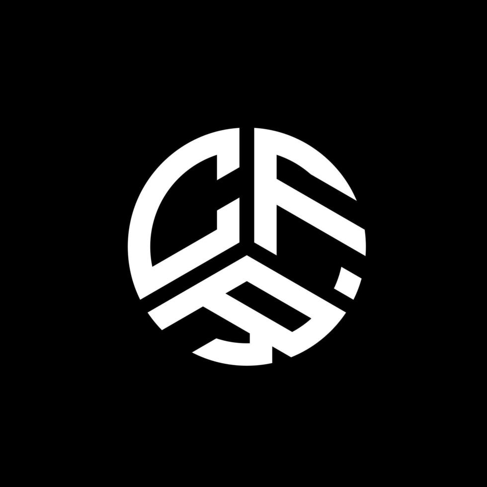 CFR letter logo design on white background. CFR creative initials letter logo concept. CFR letter design. vector