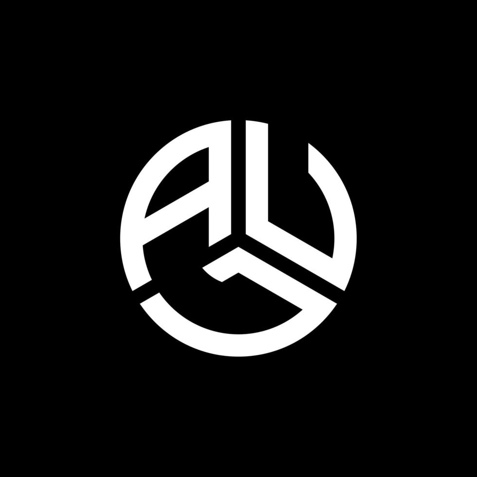 diseño de logotipo de letra aul sobre fondo blanco. concepto de logotipo de letra de iniciales creativas aul. diseño de letra aul. vector