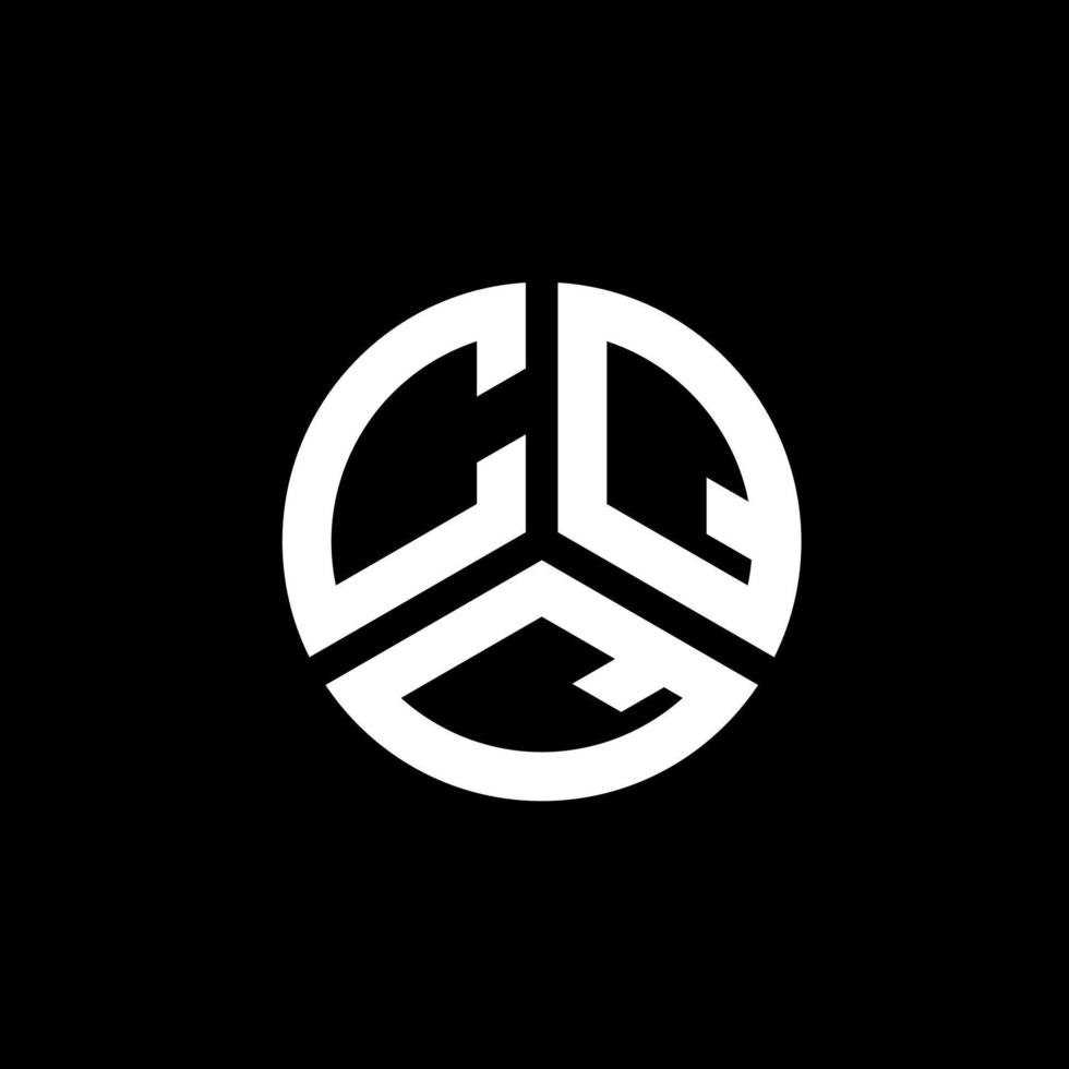 diseño de logotipo de letra cqq sobre fondo blanco. cqq concepto de logotipo de letra de iniciales creativas. diseño de letras cqq. vector