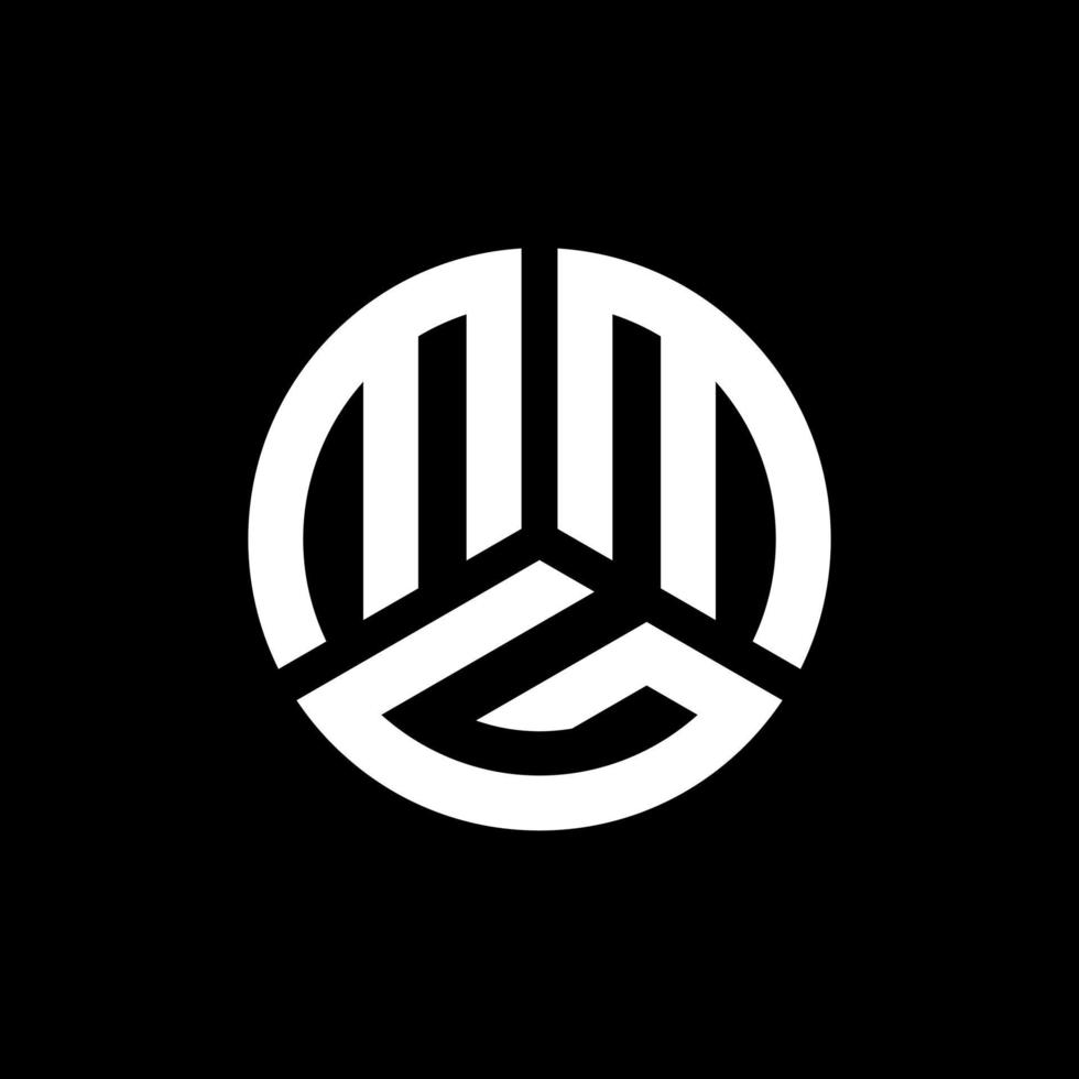 MMG letter logo design on black background. MMG creative initials letter logo concept. MMG letter design. vector