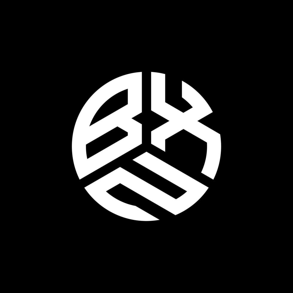 diseño de logotipo de letra bxn sobre fondo blanco. concepto de logotipo de letra de iniciales creativas bxn. diseño de letras bxn. vector