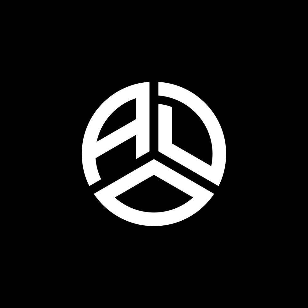 ADO letter logo design on white background. ADO creative initials letter logo concept. ADO letter design. vector