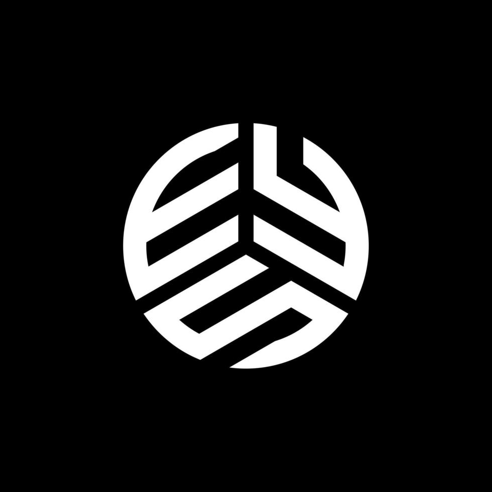 diseño del logotipo de la letra eys sobre fondo blanco. eys creative iniciales carta logo concepto. diseño de letras eys. vector