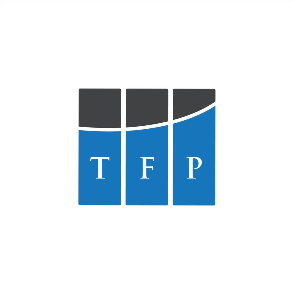 TFP letter logo design on white background. TFP creative initials letter logo concept. TFP letter design. vector
