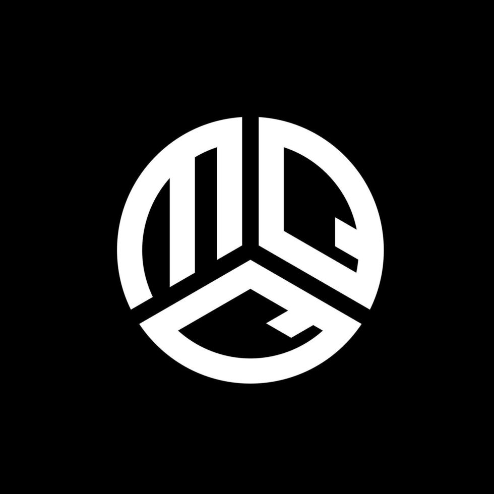 MQQ letter logo design on black background. MQQ creative initials letter logo concept. MQQ letter design. vector