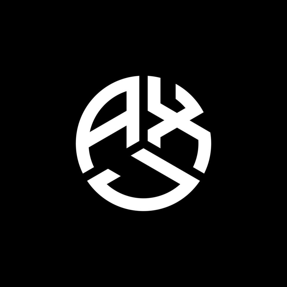 AXJ letter logo design on white background. AXJ creative initials letter logo concept. AXJ letter design. vector