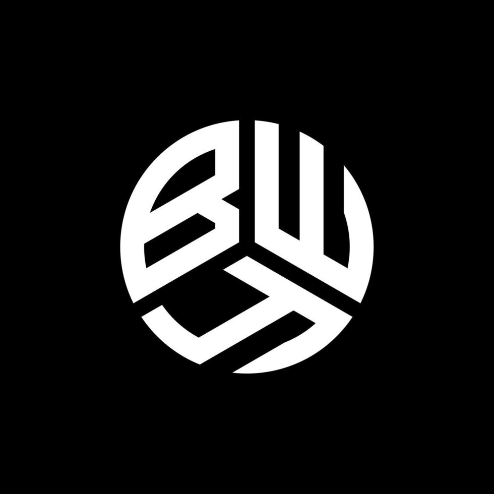 diseño de logotipo de letra bwy sobre fondo blanco. concepto de logotipo de letra de iniciales creativas bwy. diseño de letra bwy. vector