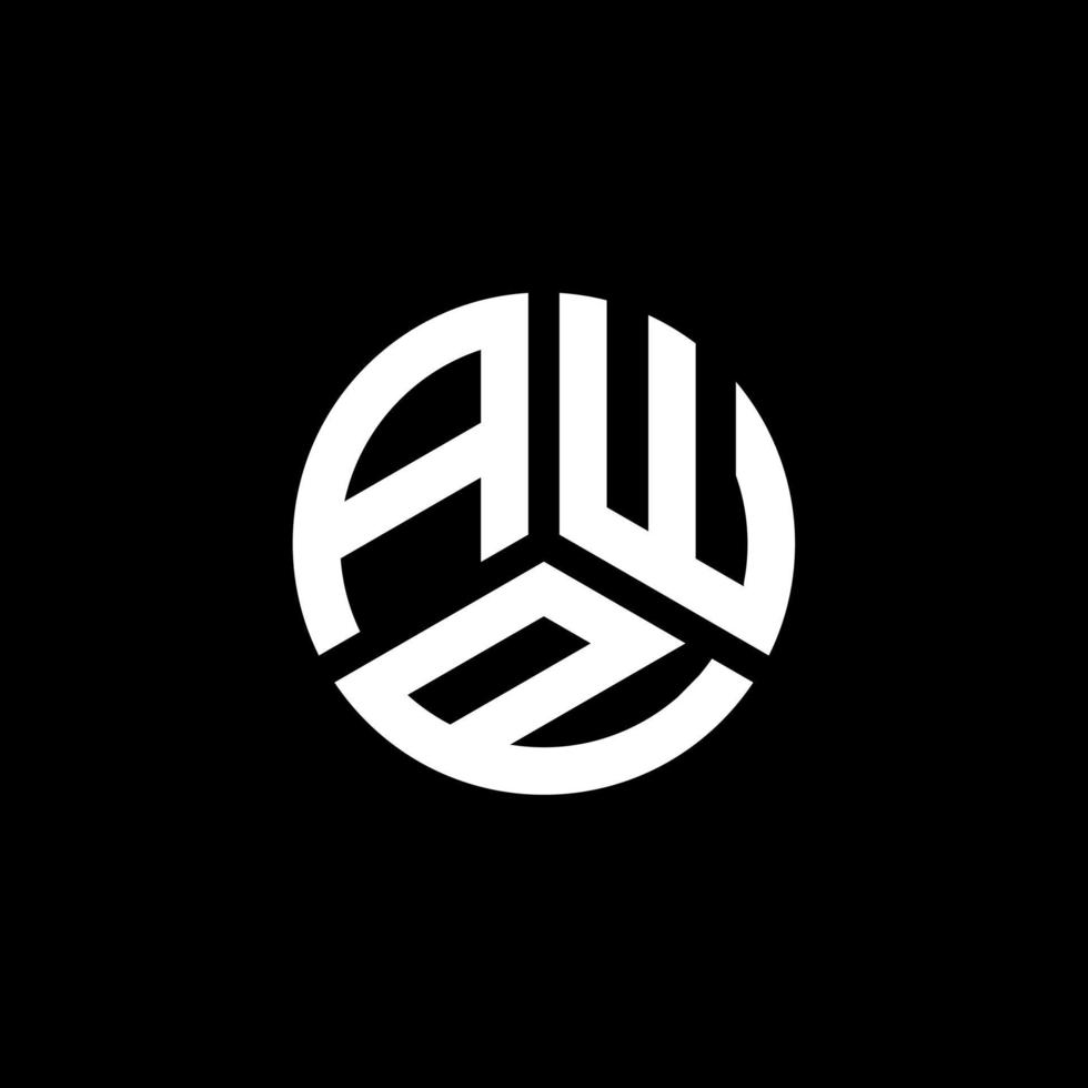 diseño de logotipo de letra awp sobre fondo blanco. concepto de logotipo de letra de iniciales creativas awp. diseño de letras awp. vector